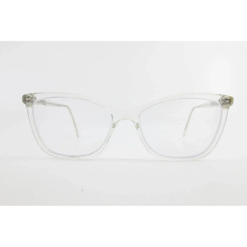 Warby Parker WP 20208 Crystal Eyeglasses Clear Cat Eye Frames 56-16-145 Womens